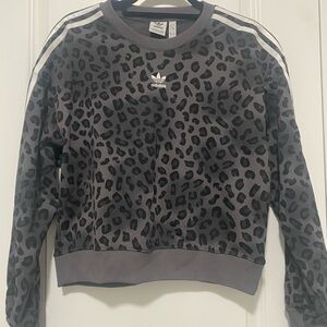 Adidas Gray Crewneck Sweatshirt